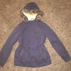 Navy blue winter coat